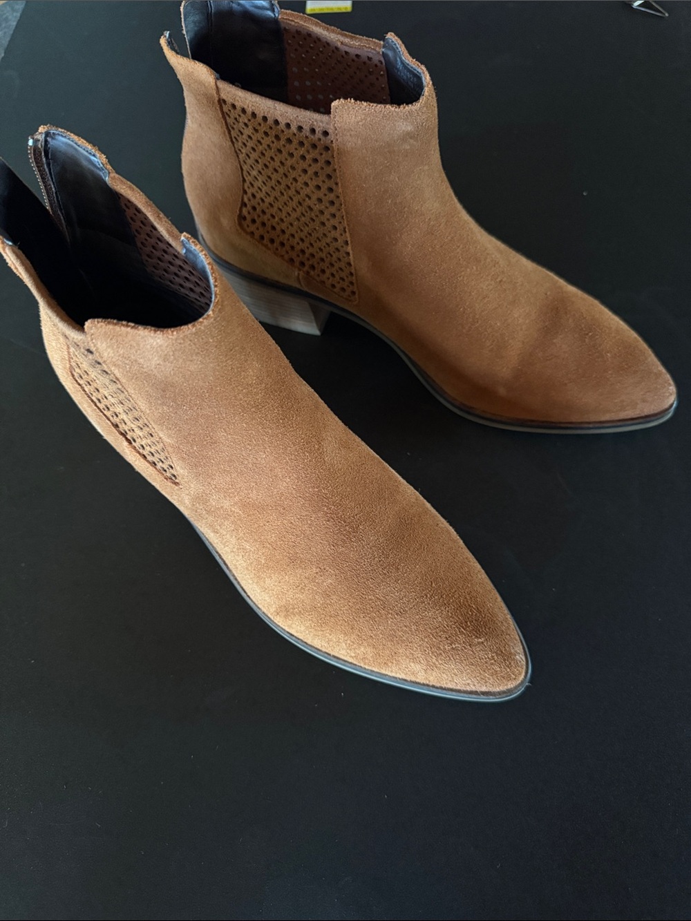 Cole Haan Brown Suede Chelsea Ankle Boots